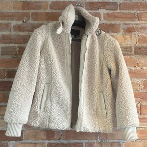 Banana Republic Sherpa Bomber Jacket size small